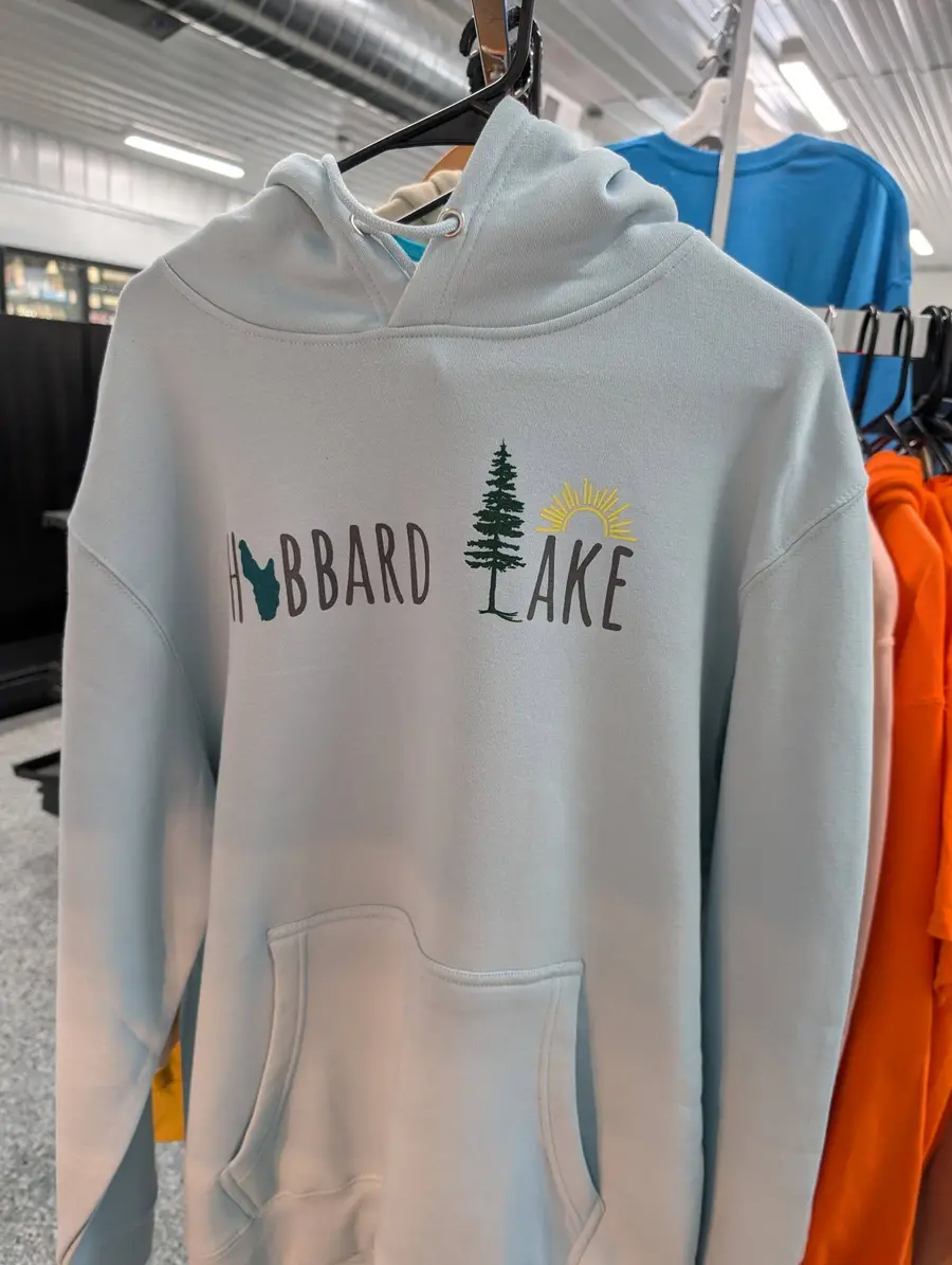 White Hubbard Lake hoodie